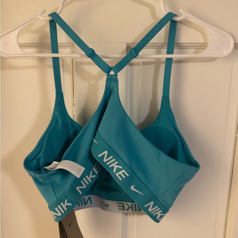 Woman’s Nike Indy Sports Bra Size Large Teal Fd1062-346 NWT - Picture 3 of 5